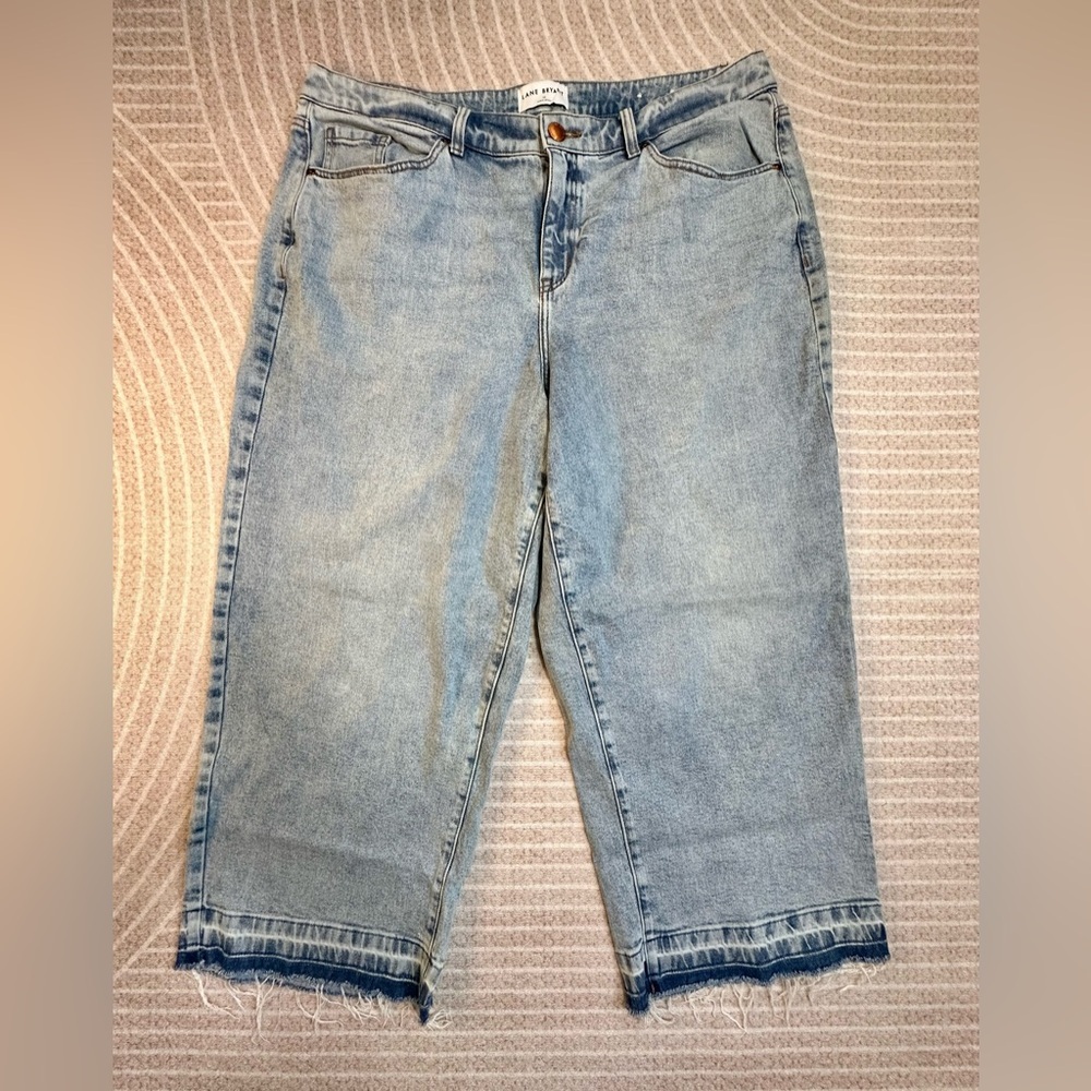 Lane Bryant Ankle Jeans Crop Raw Hem plus Size 18 women’s casual Stretch - Picture 2 of 9